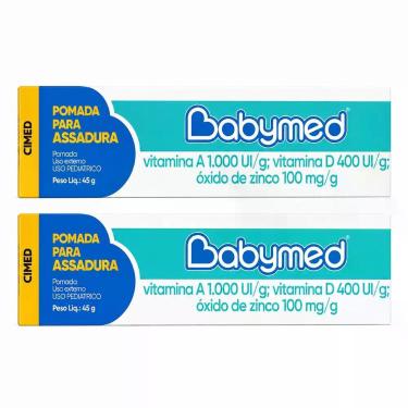 Imagem de Kit 2 Pomada Para Assadura Babymed Azul 45g - Cimed