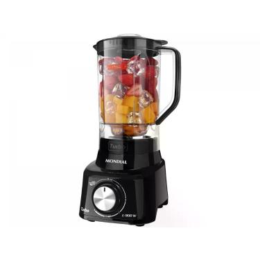Imagem de Liquidificador Turbo Full Mondial L900 FB Preto 127V, Preto, 110V