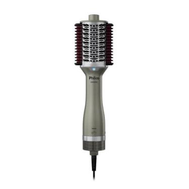 Imagem de Philco Escova Secadora Bivolt 1300W Multicerdas 4 em 1 PES30 Cerâmica Prata com cromado fumê
