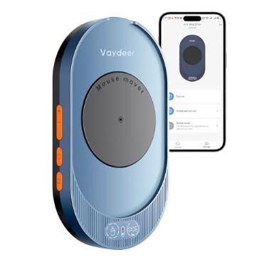 Imagem de Vaydeer Movimentador De Mouse Indetectável, Dispositivo M4 Utra Mouse Jiggler Com Controle Remoto De App E Função De Temporizador, Simulação De Movimento De Mouse Shaker Wiggler Sem Driver Para Desp