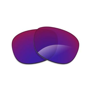 Imagem de Alphax Lentes de reposição Midnight Indigo espelhadas não polarizadas para óculos de sol Ray Ban RB2180 49 mm