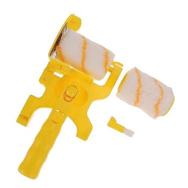 Imagem de HEMOTON 1 Conjunto escova de rolo tambor de plástico kit de alongamento rolos de pintura pincéis de pintura rolo de pintura rolos de desenho limpar limpo suíte