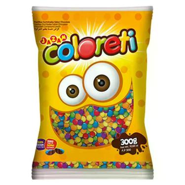Imagem de Confete Chocolate Coloreti Colorido - 300g - Jazam Alimentos