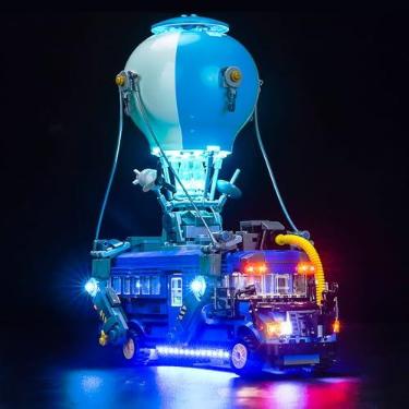 Imagem de Hilighting Kit de luz LED melhorado compatível com Lego Fortnite Battle camião Building Set, luzes de decoração compatíveis com Lego 77073 (modelo não incluído)