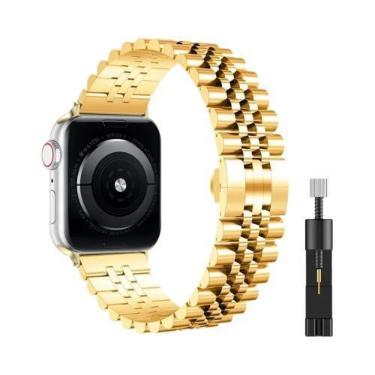Imagem de Pulseira De Aço Inoxidável Para Apple Watch 38/40/41mm 42/44/45/49mm, 
