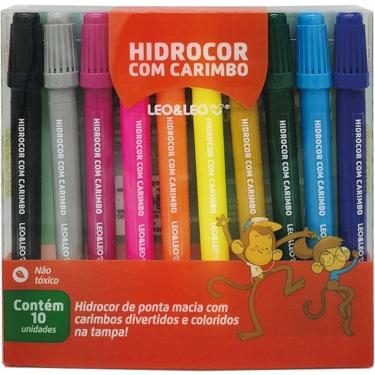 Imagem de Caneta Hidrografica Hidrocor 10CORES C/CARIMBO - Leonora