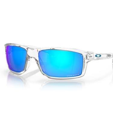 Imagem de Oakley Óculos de Sol Polarizado Gibston,Transparente, Lentes Prizm Sapphire, Tam 60