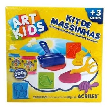 Imagem de Kit Massinha de Modelar Art Kids Carimbos 40007 - Acrilex