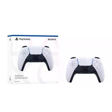 Imagem de Controle sem Fio para Videogame Sony Dualsense CFI-ZCT1WX para Playstation 5 com Resposta Tátil Branco