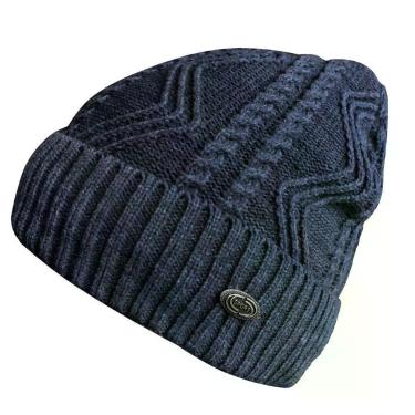 Imagem de Touca Gorro Adulto Peluciada Azul Marinho Tamanho único