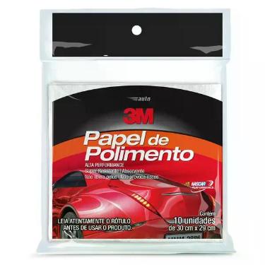 Imagem de Papel de Polimento Automotivo 3M com 10 Folhas