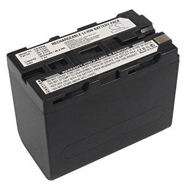 Imagem de ERGUI Bateria de 6600 mAh compatível com Sony NP-F930, NP-F930/B, NP-F950 CVX-V18NSP (câmeras Nightshot), DCR-TR7, DCR-TR7000, DCR-TR7000E, DCR-TR7100E, DCR-TR8000