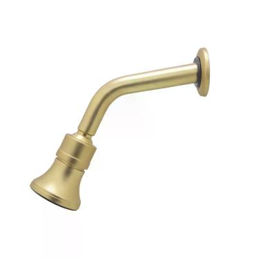 Imagem de Chuveiro Ducha Articulável Banheiro Lavatório Gás Ou Solar Dourado Gold Fosco Metal Luxo
