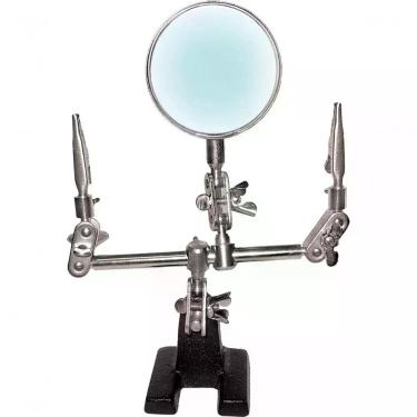 Imagem de Lupa com Suporte HLS-10 para Trabalhos de Precisão com Aumento 3 DIOPTRIAS e Lente 60MM Hikari