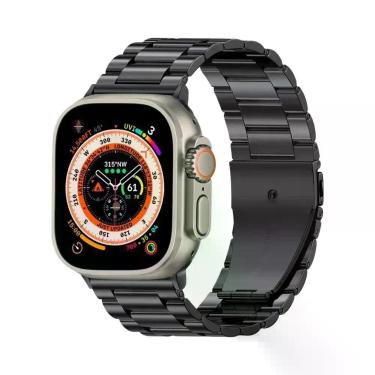 Imagem de Pulseira De Aço Inoxidável Para Apple Watch De 49mm 45mm 44mm 41mm 40m