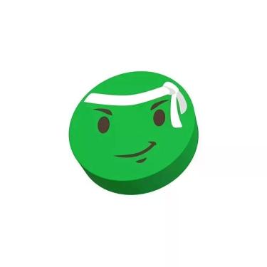 Imagem de Borracha Mercur Sentimentos para Escrita a Lápis com Formato Oval de Baixo Farelo 1 Unidade Verde