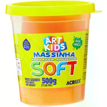 Imagem de Massa de modelar Acrilex 500g laranja