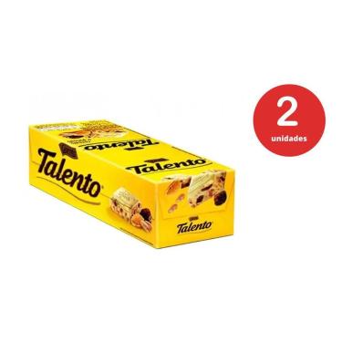 Imagem de Kit c/2 Chocolate Mini Talento 15x25g - Cereais E Passas - Garoto