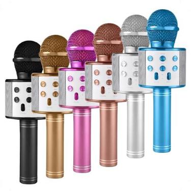 Imagem de Microfone Para Karaokê Bluetooth Sem Fio Portátil - Recarregável, Para Crianças e Adultos - Ideal para Festa de Aniversário, Eventos - Cor Sortido