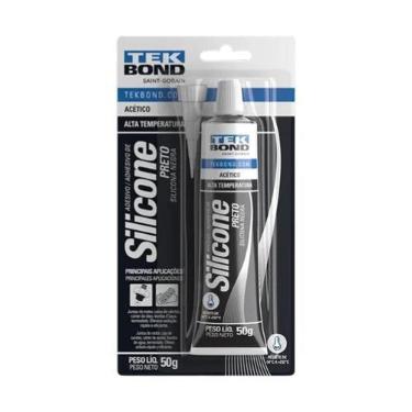 Imagem de Adesivo Silicone Selante Alta Temperatura Preto 50g Tekbond