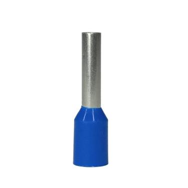 Imagem de Terminal Ilhós Azul 2,5mm Tubular Reforçado Nylon Retardante a Chama C