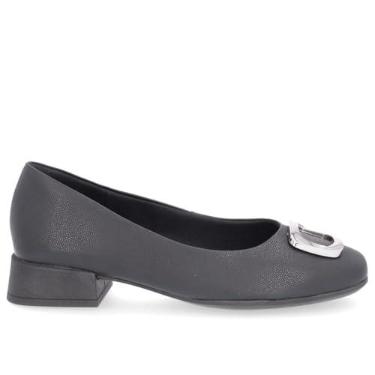 Imagem de Scarpin Usaflex Salto Bloco Ref Al2601 Preto 039