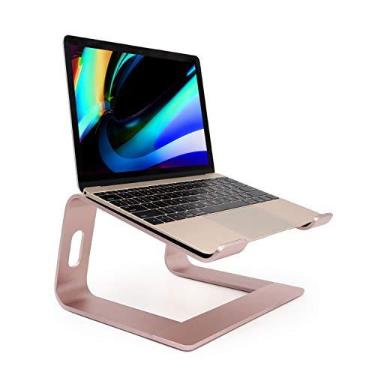 Imagem de Cenawin Suporte para laptop, suporte ergonômico de alumínio para laptop, suporte destacável para laptop, suporte para todos os laptops de 10 a 17,3 polegadas (ouro rosa)