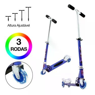 Imagem de Patinete Marvel Thor 3 Rodas Ajuste de Altura Azul - DM Radical