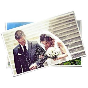 Imagem de Papel Fotográfico Microporoso Acetinado sem Brilho 10x15 260g Branco c