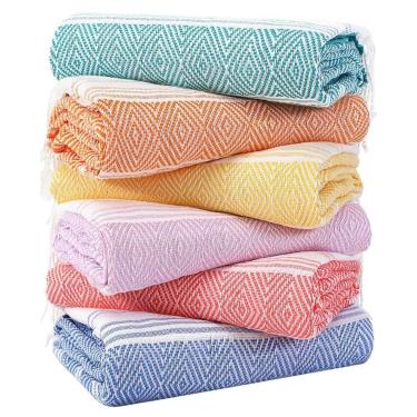 Imagem de Conjunto de 6 pacotes de toalhas de praia Genovega Oversize Turkish 19