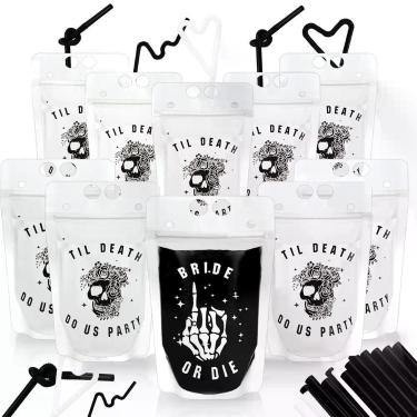 Imagem de Bolsas para bebidas Domensi Bride or Die Bachelorette 450 ml 16 unidad