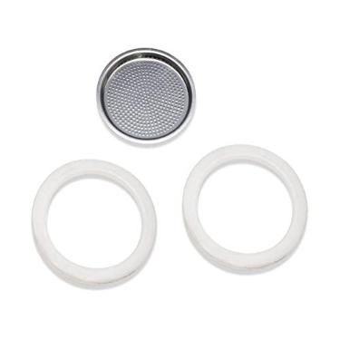 Imagem de London Sip Peças de reposição para máquina de café expresso de aço inoxidável para cafeteira italiana Moka, 6 xícaras
