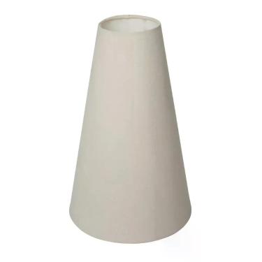 Imagem de Cúpula para abajur luminaria 10x22x35cm Tecido Algodão Soquete Naciona