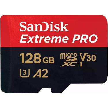 Imagem de Cartao Micro Sd Sandisk Extreme Pro 128gb 200mbs Para Câmeras, Drone, 