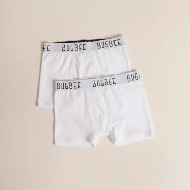 Imagem de Kit Cueca Infantil Cotton Branco - Bugbee -, 6 Anos