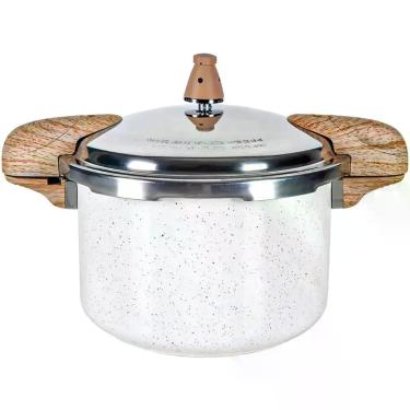Imagem de Panela De Pressão Ceramic Life Pressure 5,4 Litros Brinox, Bege, 5,4 L