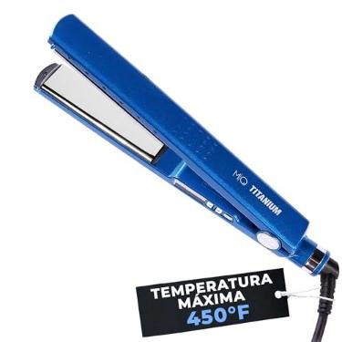 Imagem de Prancha de Cabelo MQ Professional, Bivolt, Titanium, 32mm, Azul | Até 450°F, Controle de Temperatura em 5 Níveis, Cabo Giratório de 2,5 Metros