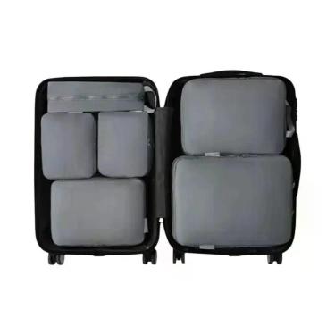 Imagem de Cubos De Compressão Impermeáveis Para Viagem 6 Peças, Bolsas Portáteis