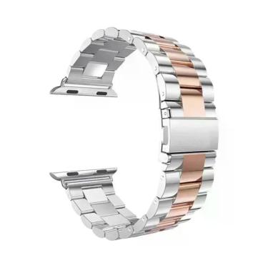 Imagem de Pulseira De Metal Em Aço Inoxidável Para Apple Watch 46mm 42mm 44mm 40