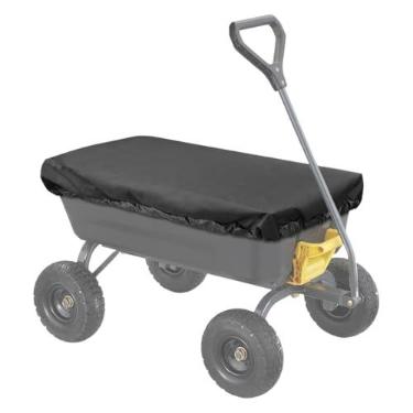 Imagem de Capa de carrinho de compras – Capa de chuva – Resistente a UV Armazenamento impermeável para carrinho de fazenda ao ar livre celeiro jardim acampamento gramado