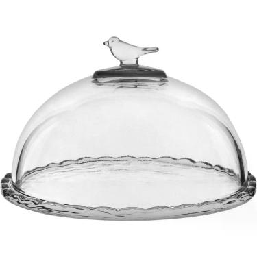 Imagem de Queijeira Redonda Home&co Com Tampa Vidro 12x19x19cm