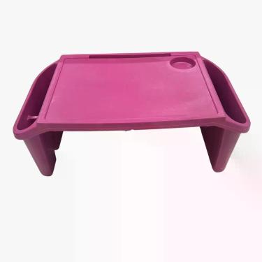 Imagem de Bandeja Mesa Colo Apoio Comer Refeição Cama Suporte Notebook Rosa