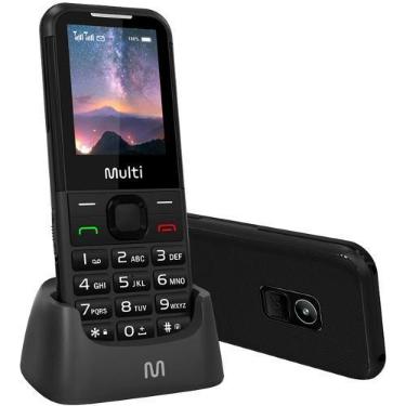 Imagem de Celular Idosos Multilaser Vita 4G Com Base Dual Chip Botão Sos