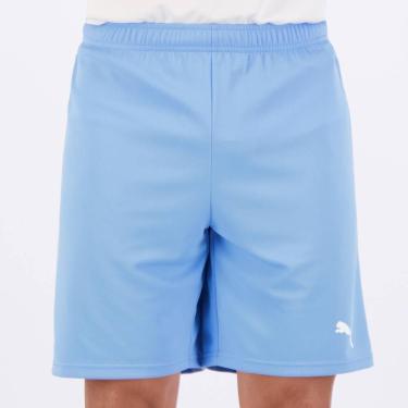 Imagem de Calção Puma Teamrise Azul e Branco, M