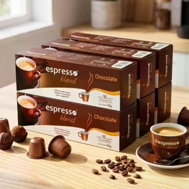Imagem de Cápsulas de Café Para Cafeteira Nespresso Espresso Blend Kit 60 Cápsul
