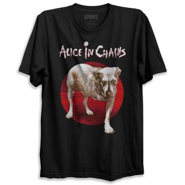 Imagem de Camiseta Preta Banda Alice In Chains Tri Pod Bomber Rock, G