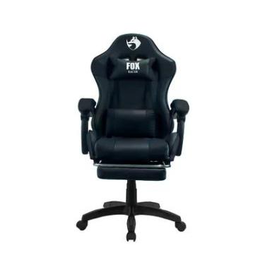 Imagem de Cadeira Gamer Fox Racer Zerda, Até 120 KG, Apoio De Pé, Ajuste de Altura, Preto