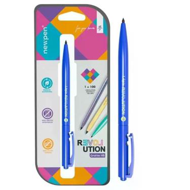 Imagem de Lápis Grafite Revolution Retrátil Metallic Blue HB Newpen
