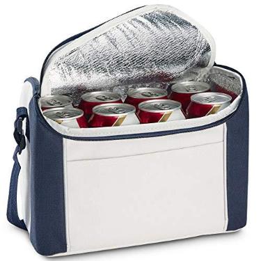 Imagem de Bolsa Térmica 8 Litros Spazio TopGet Branco e Azul
