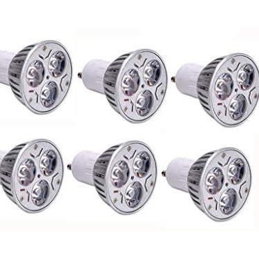 Imagem de GU10 Lâmpadas LED Pacote com 6, GU10 3W Lâmpada LED Branca Quente Base GU10 AC85-265V Projetores de LED para Casa Cozinha Hotel Quarto Iluminação Embutida, Equivalente a 20W